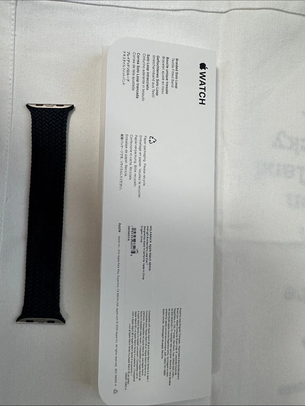 Apple Blue Braided Solo Loop Watch Band